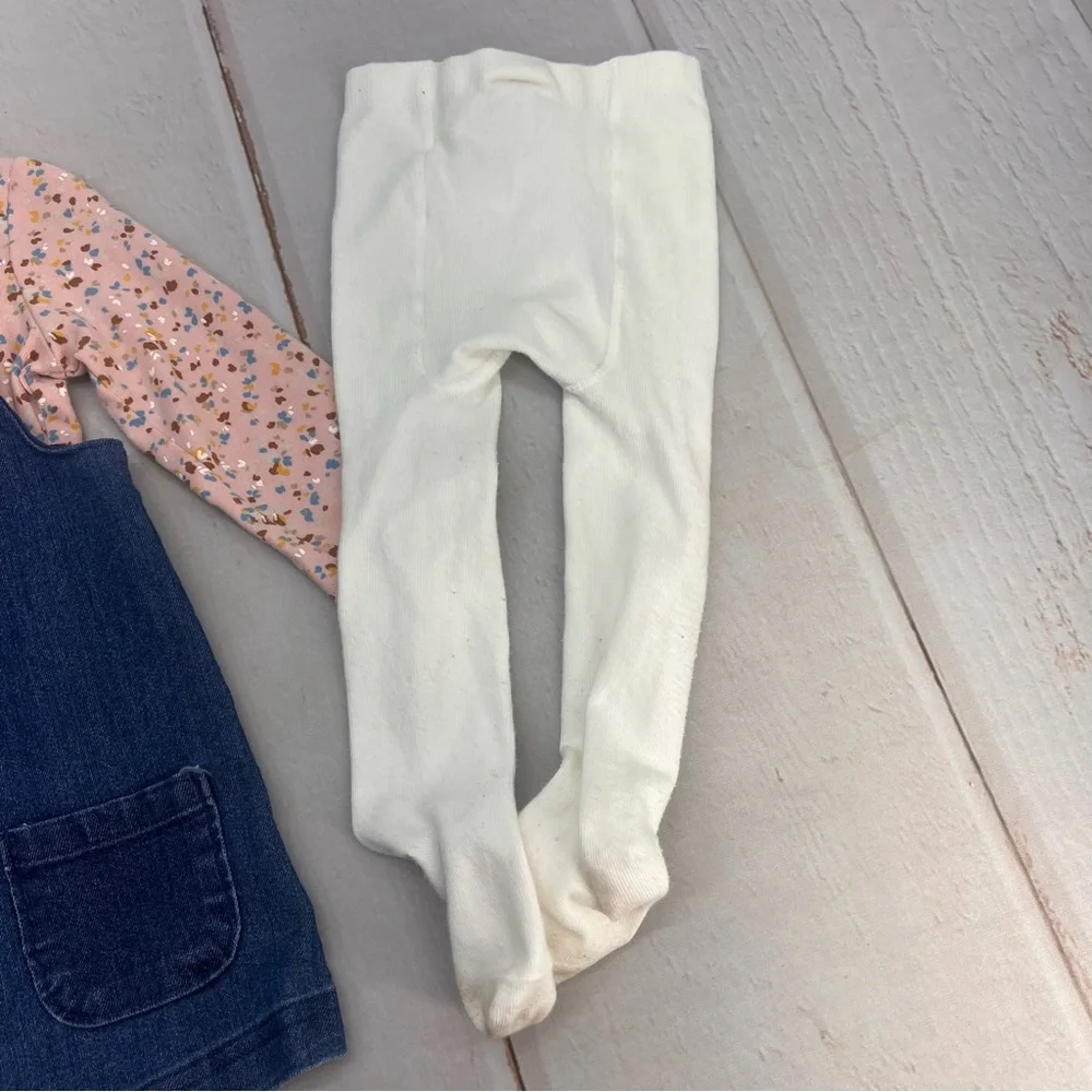 Baby 3-Piece Tee &‎ Chambray Jumper Set SIZE 18M